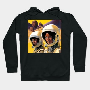 We Are Floating In Space - 63 - Sci-Fi Inspired Retro Artwork Hoodie